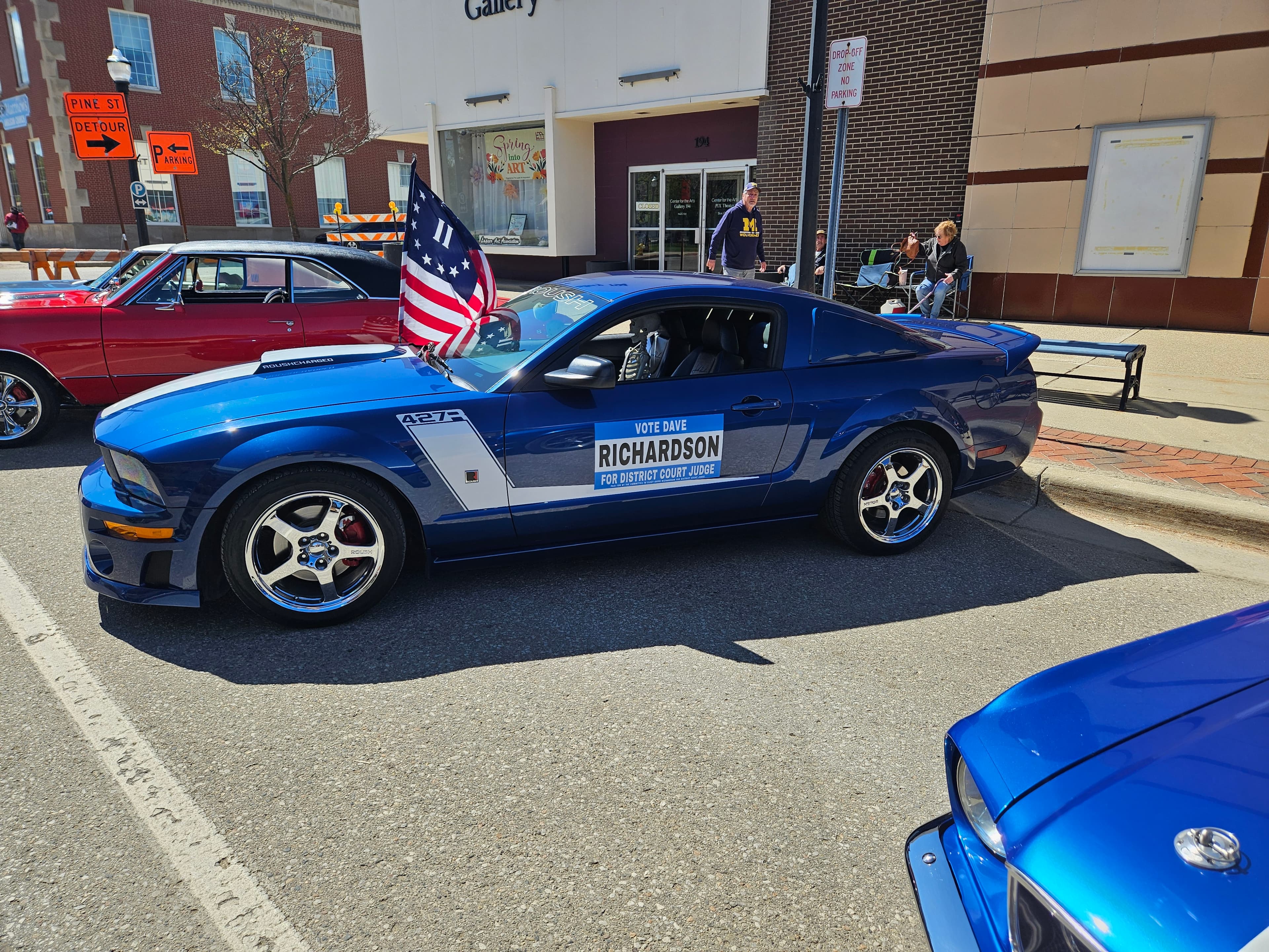 The Dave Richardson campaign car at a local parade